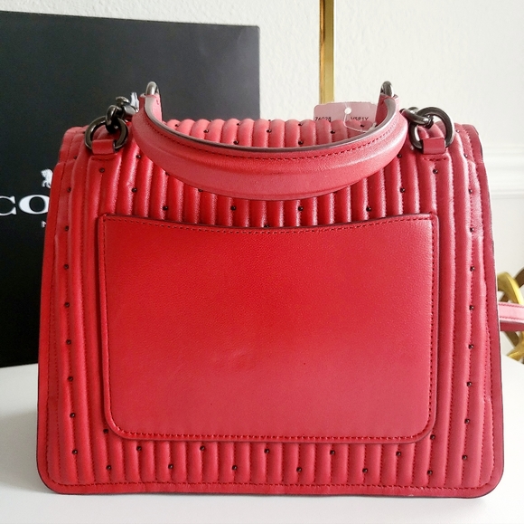 Coach Bags Coach Parker Top Handle Red Quilted Crossbody Poshmark